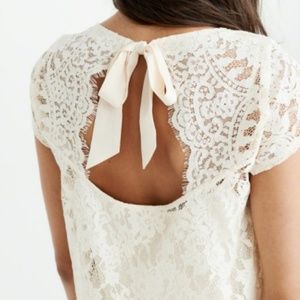 Abercrombie & Fitch Bow-Back Lace Top NWOT